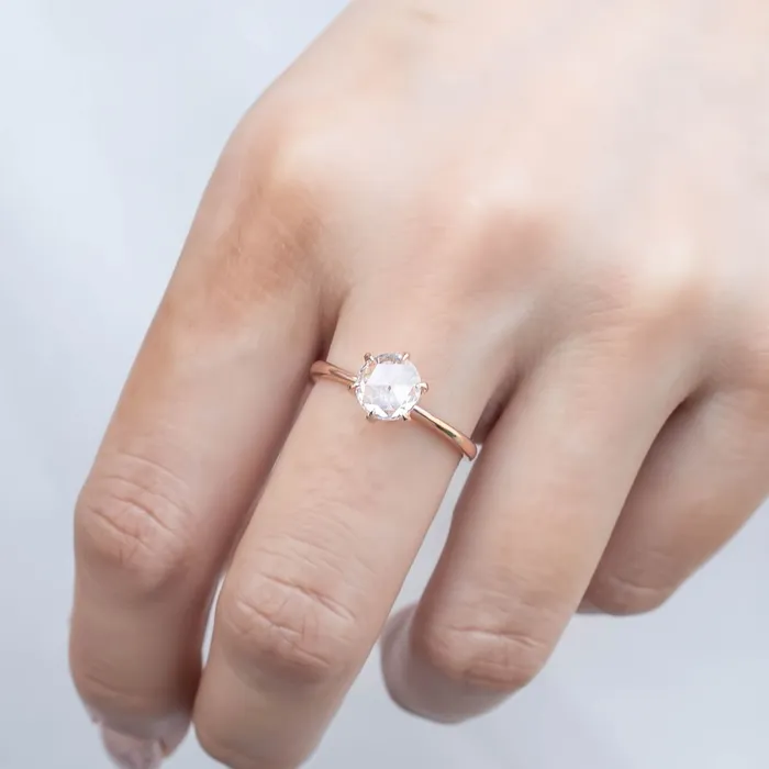 Rings Envero Jewelry Floryn Ring Round Rose Cut Diamond
