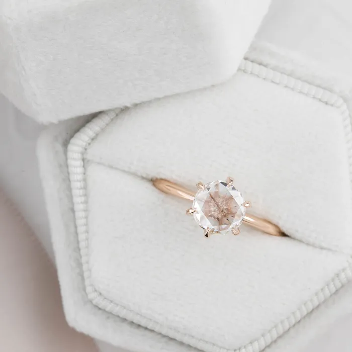 Rings Envero Jewelry Floryn Ring Round Rose Cut Diamond