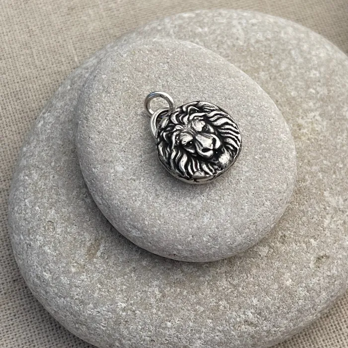 Rings HeidiJHale Designs Sterling Silver Lion Charm