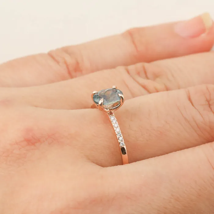 Rings Maria Ring 100ct Teal Blue Montana Sapphire 14k Rose Gold One of a kind Envero Jewelry Rings Maria Ring 100ct Teal Blue Montana Sapphire 14k Rose Gold One of a kind Envero Jewelry