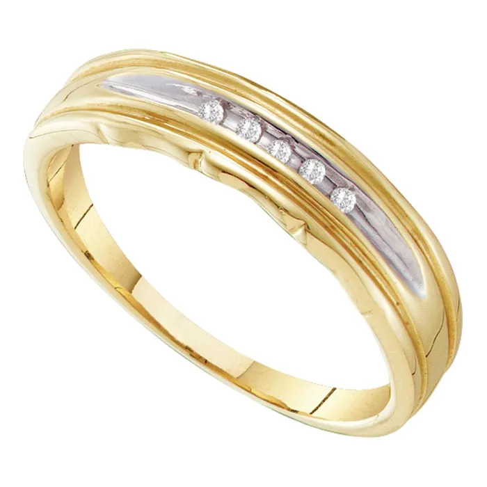 Rings mayamila 10kt Yellow Twotone Gold Mens Round Channelset Diamond Wedding Band 120 Cttw Rings mayamila 10kt Yellow Twotone Gold Mens Round Channelset Diamond Wedding Band 120 Cttw