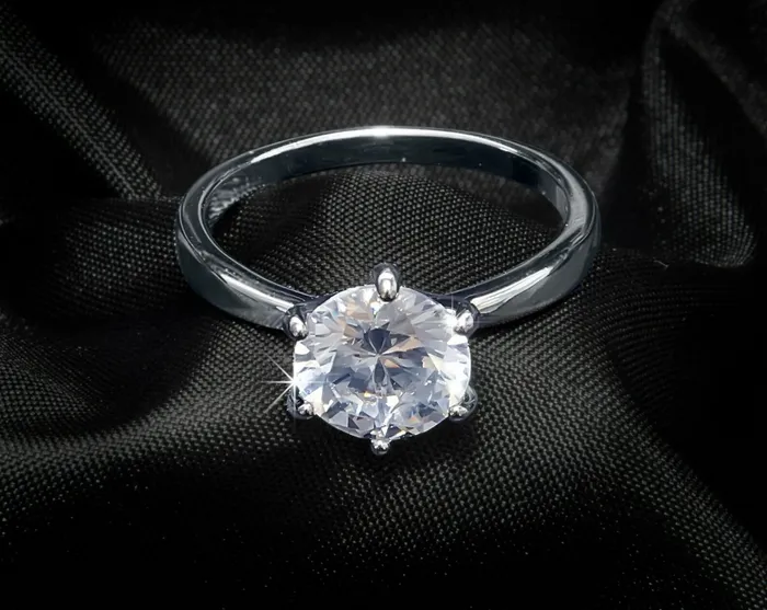 Rings mayamila 25 Carat Round Cut Solitaire Bridal Engagement RING Sterling Silver