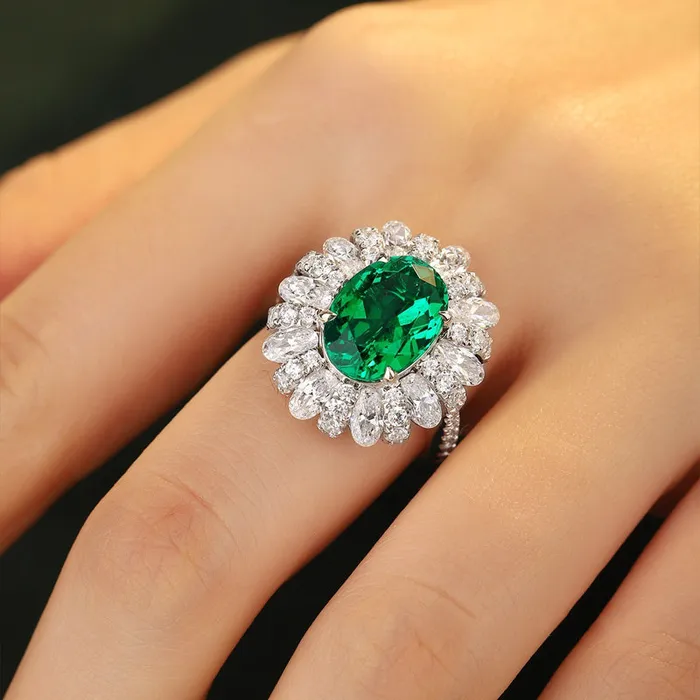 Rings Shineofdiamond Gorgeous Emerald Green Halo Oval Cut Sterling Silver Engagement Ring Rings Shineofdiamond Gorgeous Emerald Green Halo Oval Cut Sterling Silver Engagement Ring
