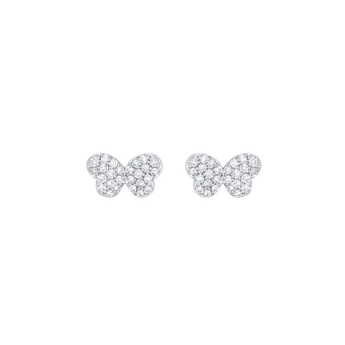The Private Room Fine Jewelry Earrings Pave Diamond Butterfy Earrings