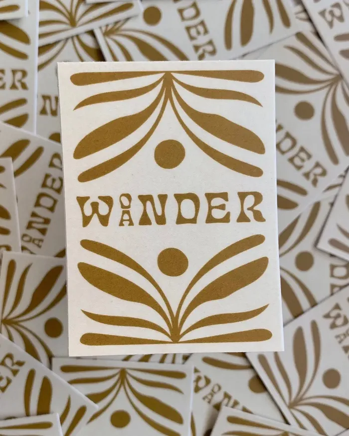 The SoulShine Co Earrings WonderWander Vinyl Sticker