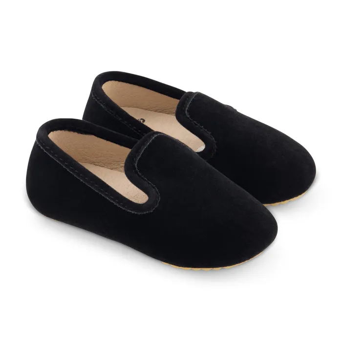 Zeebra Kids Rings Zeebra Kids Classic Velvet Loafers Black
