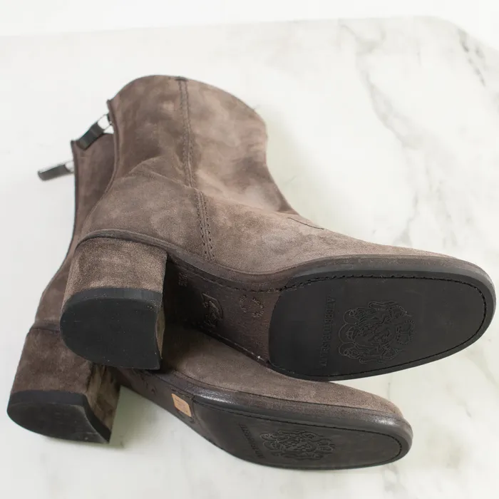 Alberto Fasciani Earrings Alberto Fasciani Mid Heel Boot TaupeGrey ON SALE