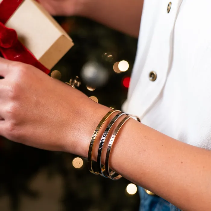 Believe Thin Hook Bracelet Forever Truth Bracelets