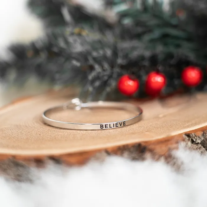 Believe Thin Hook Bracelet Forever Truth Bracelets