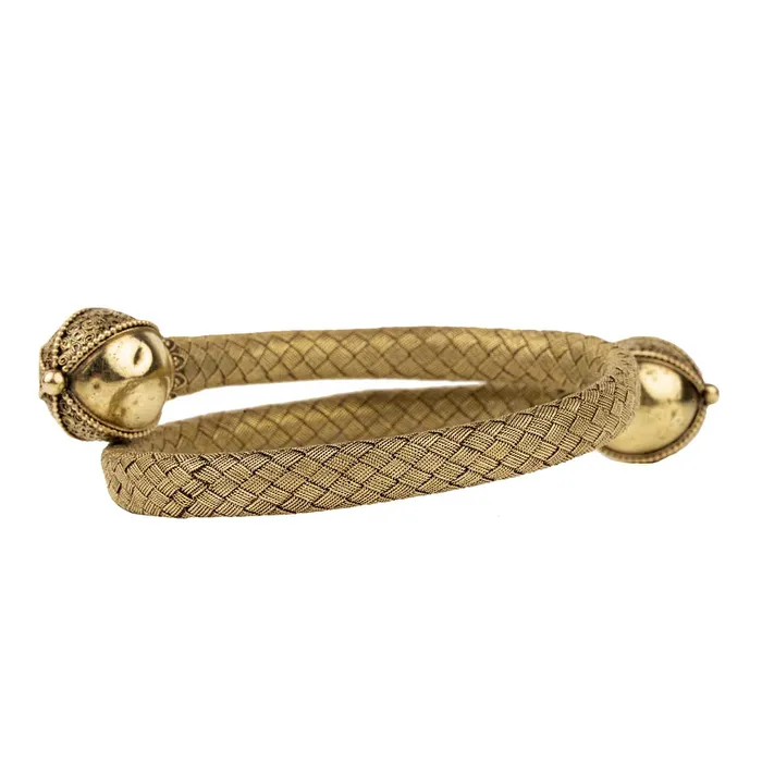 Bell Bird Antiques Bracelets Victorian Era Etruscan Revival Wrap Bracelet
