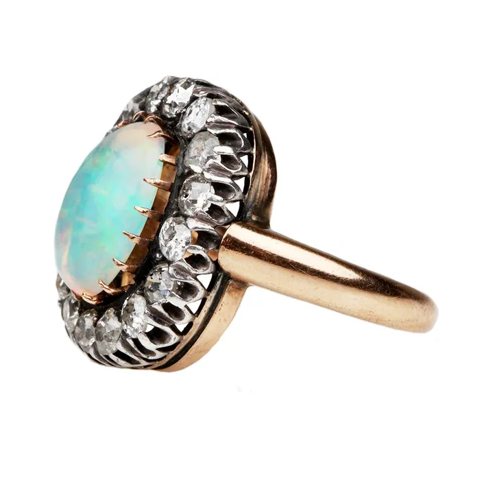 Bell Bird Antiques Late 19th Century Opal Ring Rings