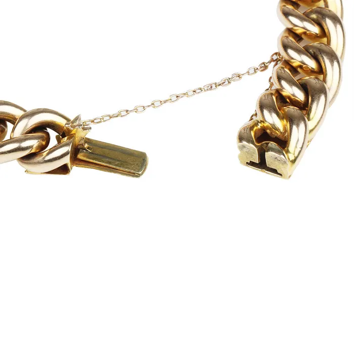 Bracelets Bell Bird Antiques Victorian Gold Link Bracelet