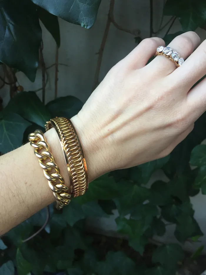 Bracelets Bell Bird Antiques Victorian Gold Link Bracelet