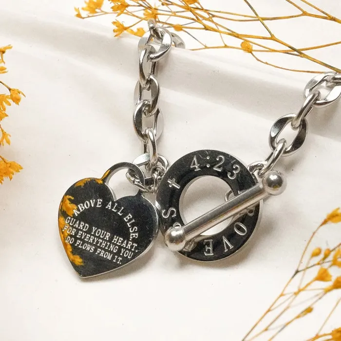 Bracelets Forever Truth Above All Else Heart Charm Bracelet