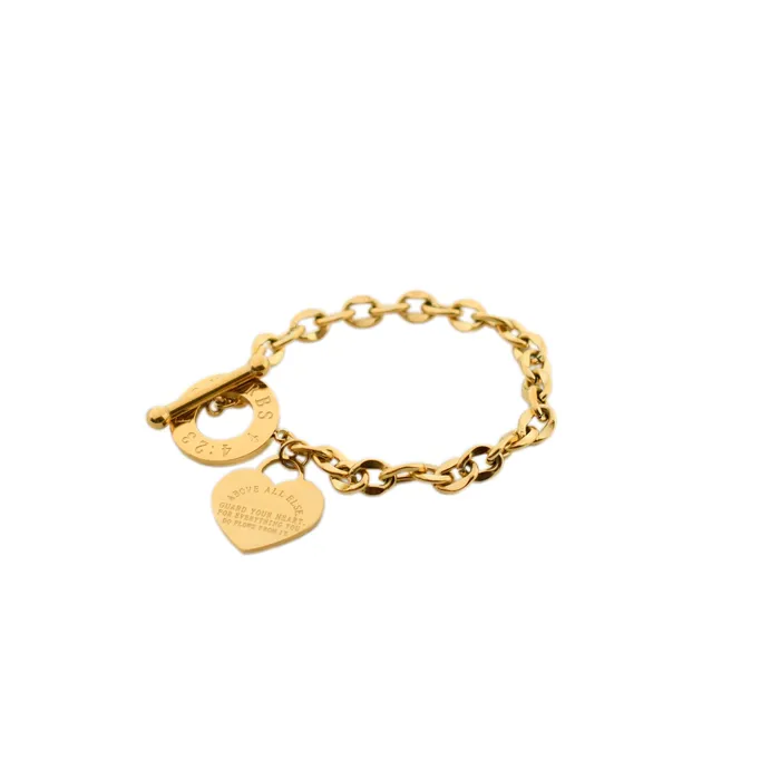 Bracelets Forever Truth Above All Else Heart Charm Bracelet