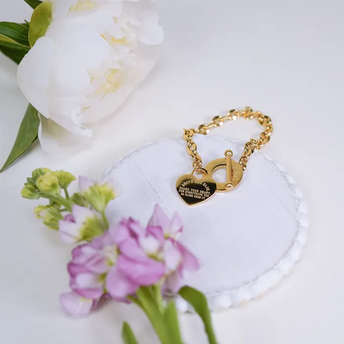 Bracelets Forever Truth Above All Else Heart Charm Bracelet