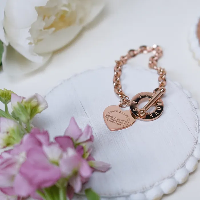Bracelets Forever Truth Above All Else Heart Charm Bracelet