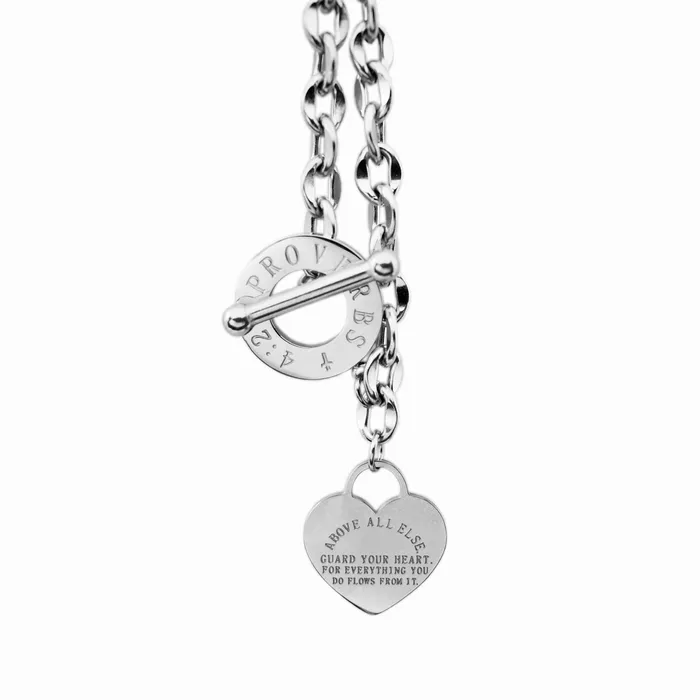 Bracelets Forever Truth Above All Else Heart Charm Bracelet