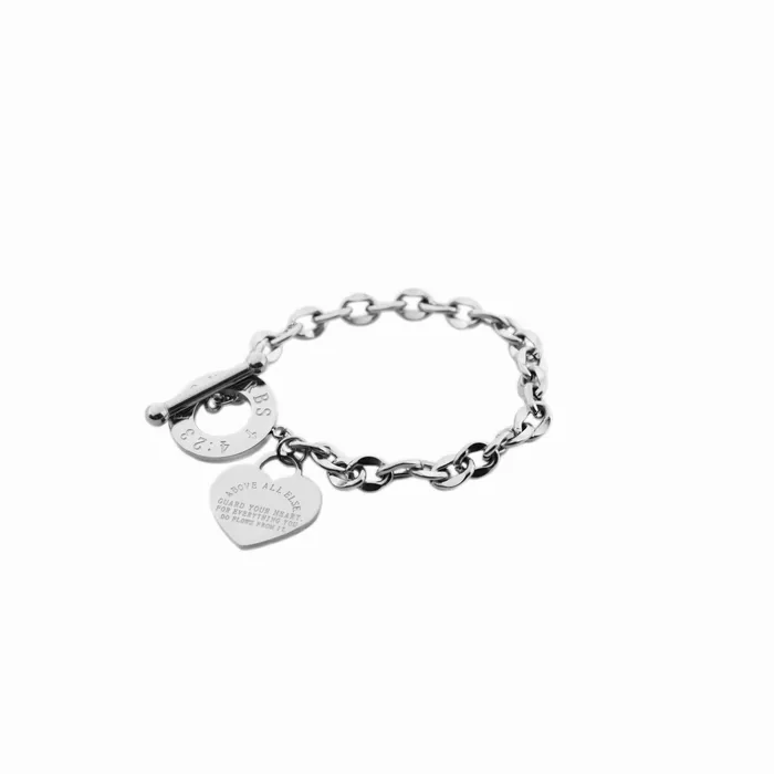 Bracelets Forever Truth Above All Else Heart Charm Bracelet