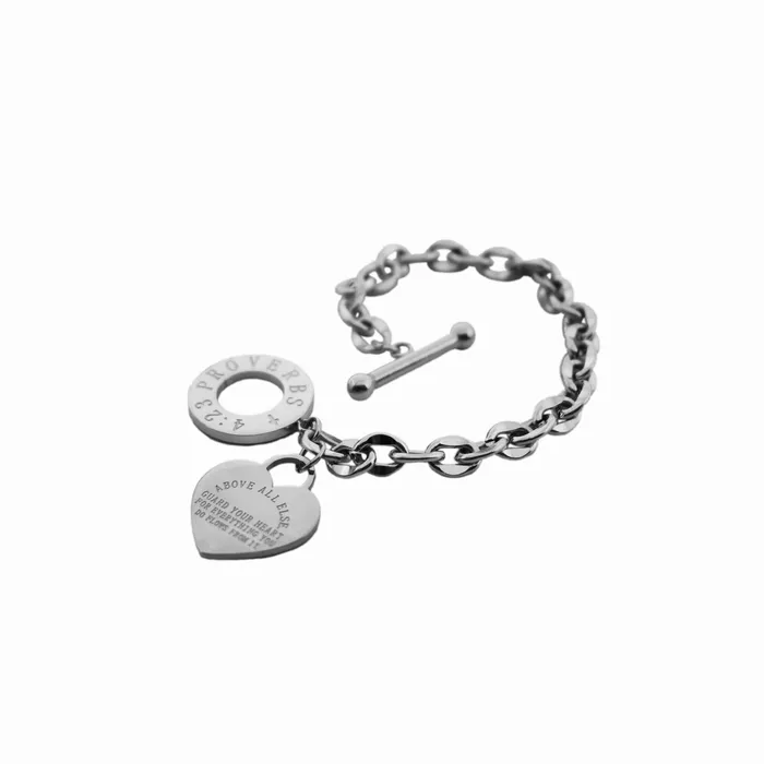 Bracelets Forever Truth Above All Else Heart Charm Bracelet