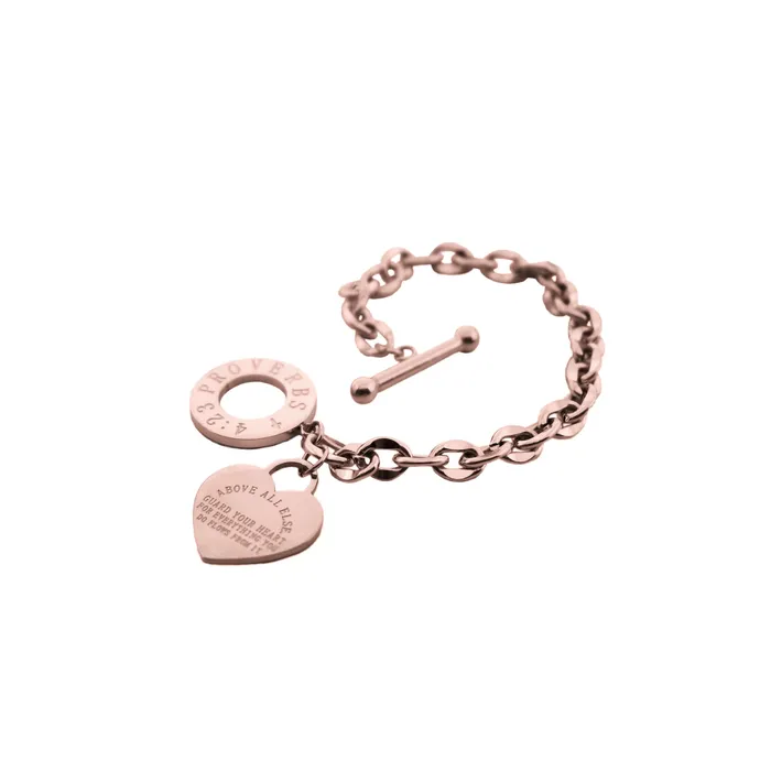Bracelets Forever Truth Above All Else Heart Charm Bracelet