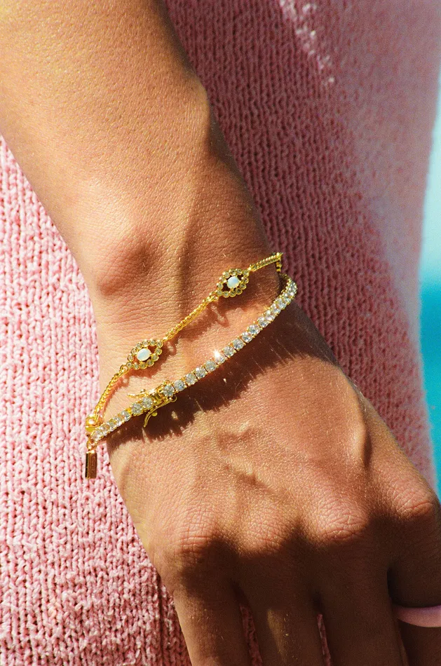 Crystal Haze Jewelry Bracelets Evil Eye bracelet Opal