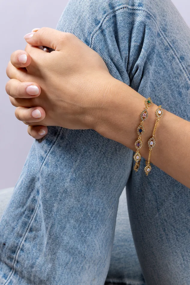 Crystal Haze Jewelry Bracelets Evil Eye bracelet Opal