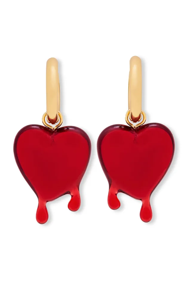 Crystal Haze Jewelry Earrings Melting Heart earrings