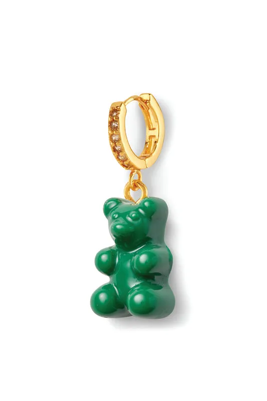 Crystal Haze Jewelry Earrings Nostalgia bear hoop Vegan