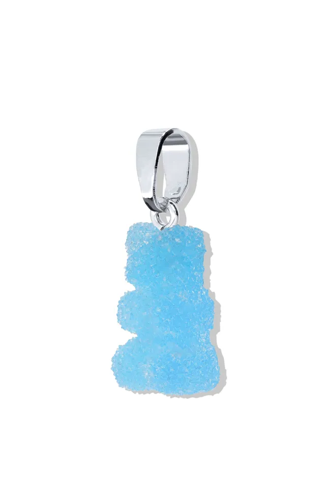 Crystal Haze Jewelry EU Fizzy Nostalgia Bear Classic connector Silver plated Blueberry Rings