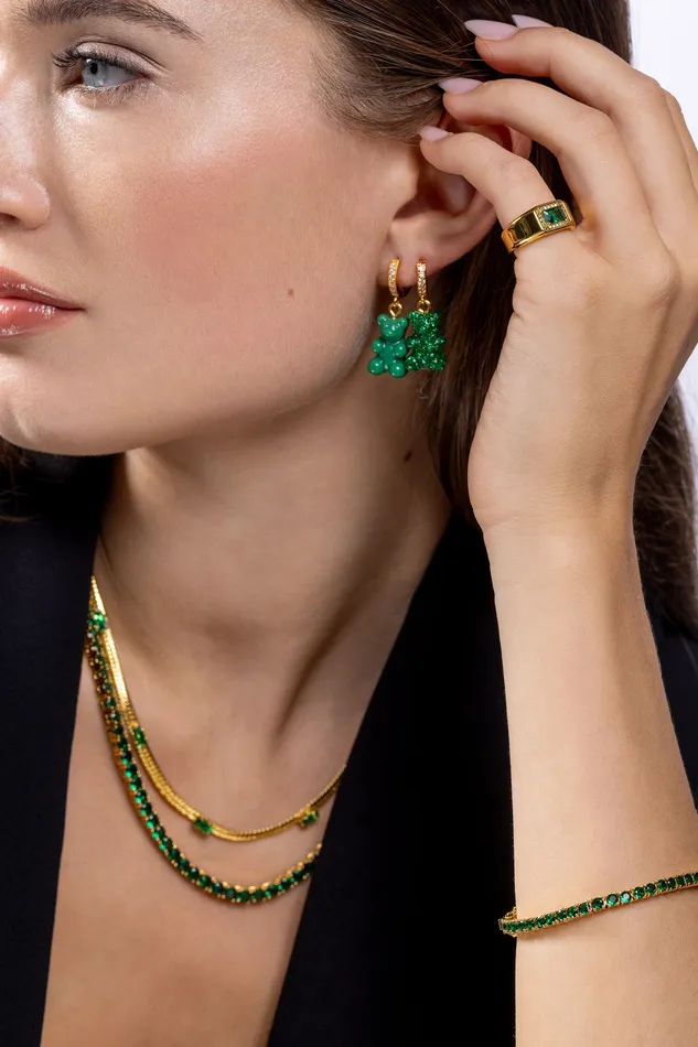 Crystal Haze Jewelry Serena bracelet Emerald Bracelets