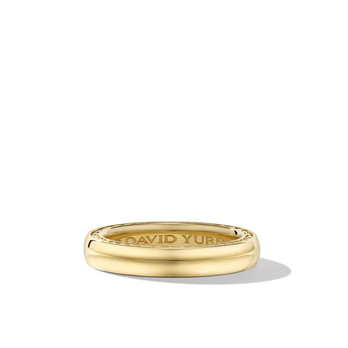 David Yurman Rings Streamline Band Ring in 18K Yellow Gold 4mm