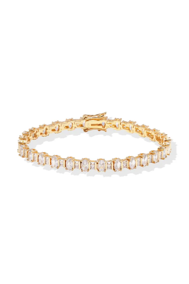 Deco Mirror Tennis Bracelet Crystal Haze Jewelry Bracelets