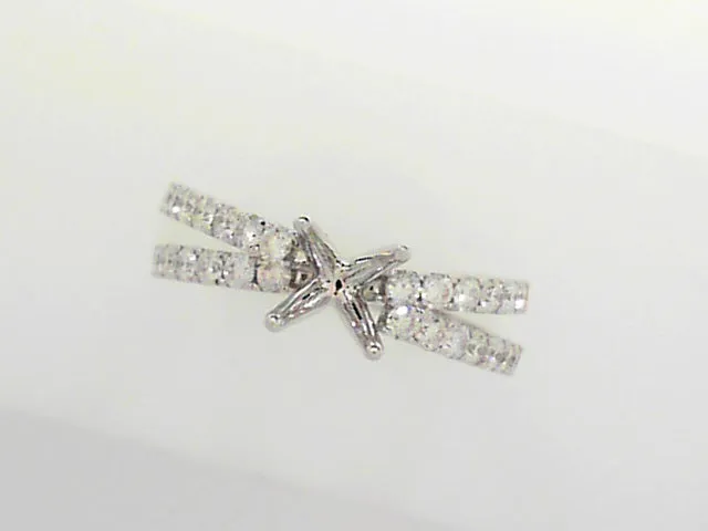 Diamond SemiMount Ring FACETS OF FIRE Rings