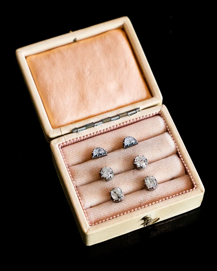 Earrings Bell Bird In House Bell Bird Old Mine Cut Diamond Earrings