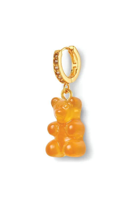 Earrings Crystal Haze Jewelry Nostalgia bear hoop Fanta