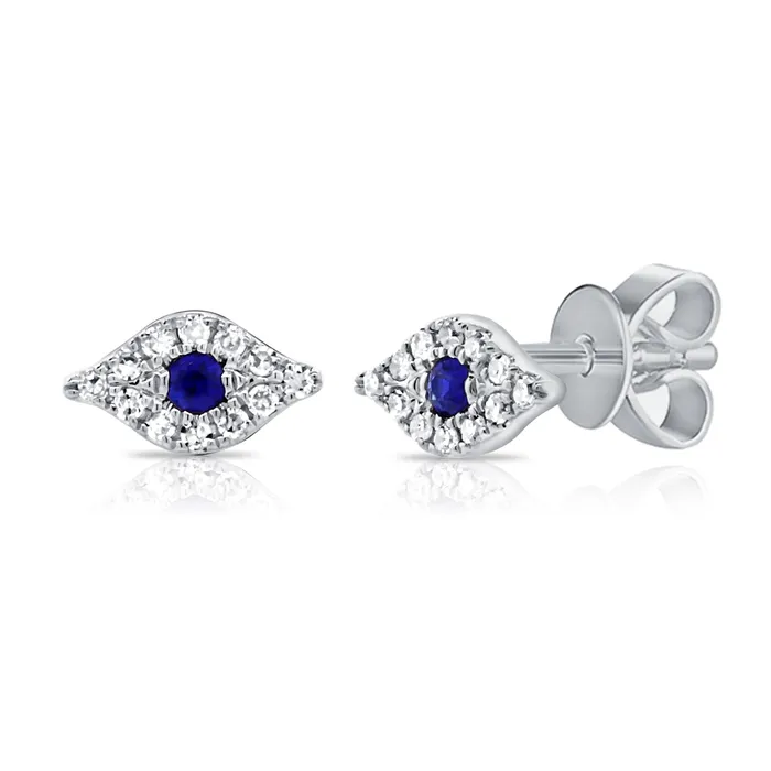 Earrings Evil Eye Stud Earrings NicoleHD Jewelry