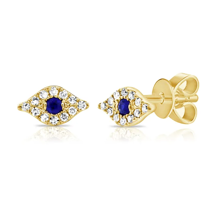 Earrings Evil Eye Stud Earrings NicoleHD Jewelry