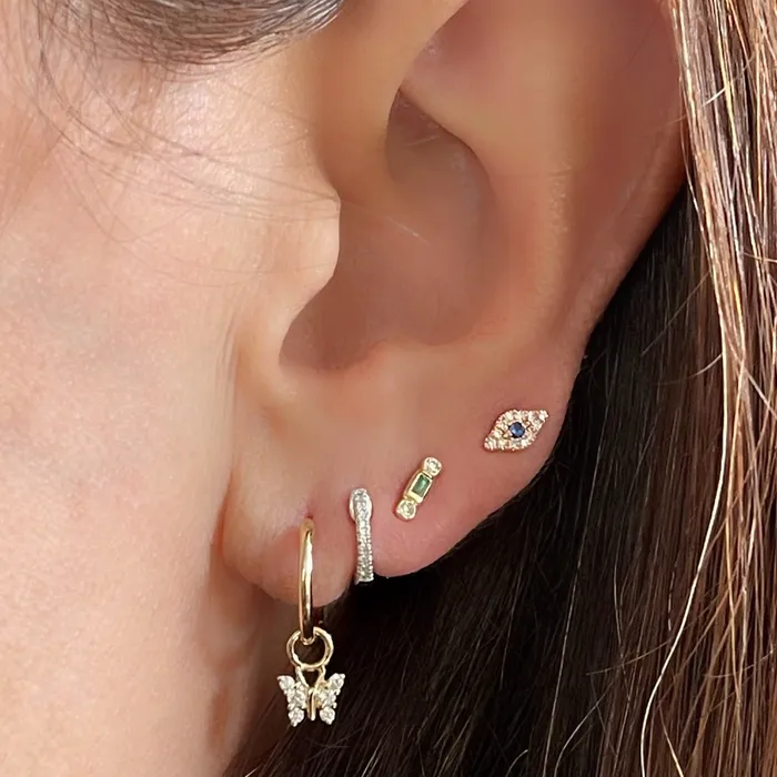 Earrings Evil Eye Stud Earrings NicoleHD Jewelry