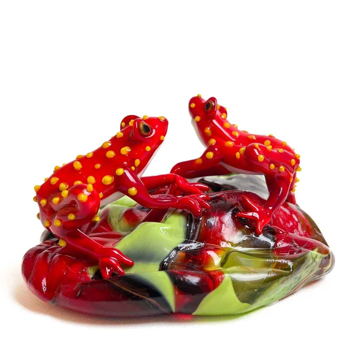 Earrings Frogs on the Rock Vianello Mauro
