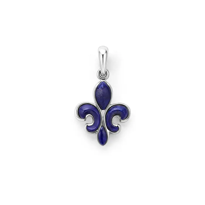 Earrings LAGOS Anthem Lapis Fleur De Lis Amulet