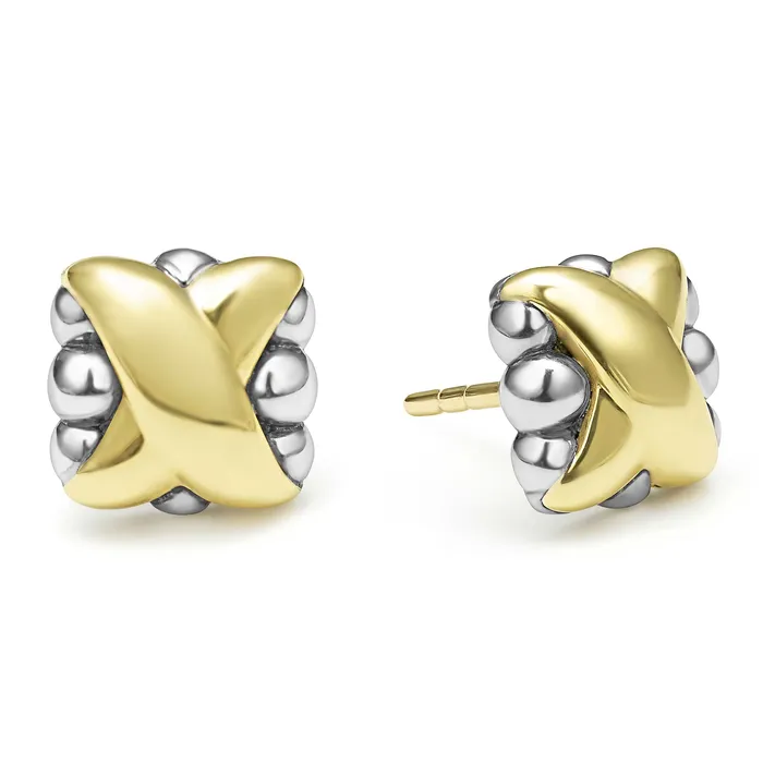 Earrings LAGOS Embrace TwoTone X Stud Earrings