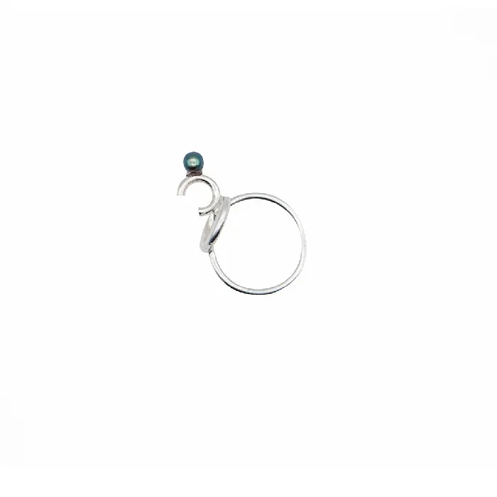 Earrings MARIA MARISCAL Anillo Circulos y Perlas