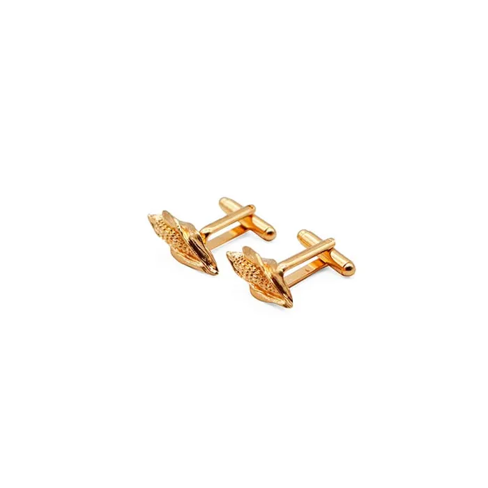 Earrings MARIA MARISCAL Hijos del Maiz mancuernillas doradas