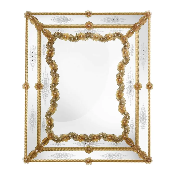 Earrings MuranoVItrum Home Decor Mirror 600 Line S MARCO Art 0130