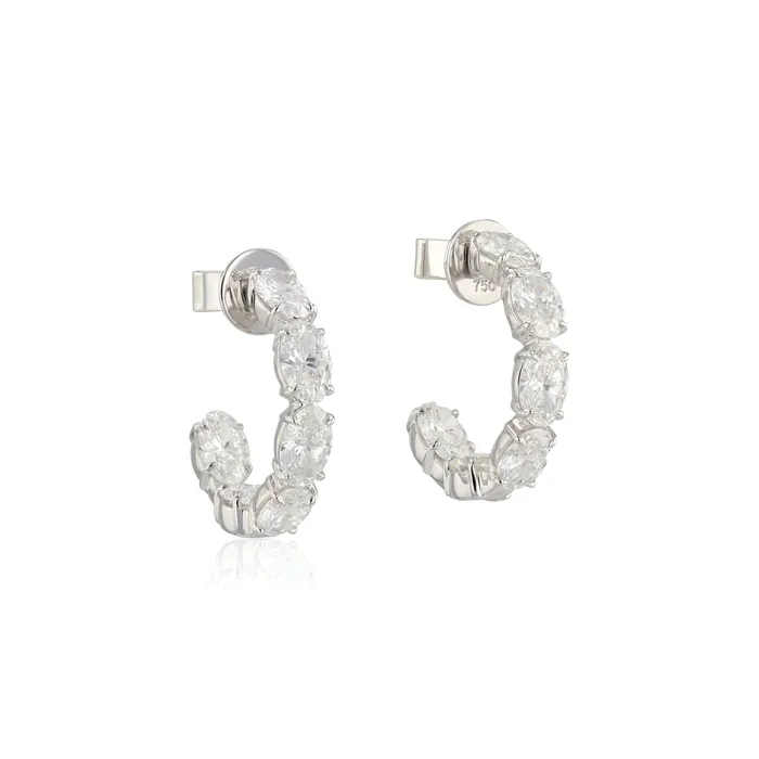Earrings Phillips House Inside Out Oval Mini Hoop Earrings