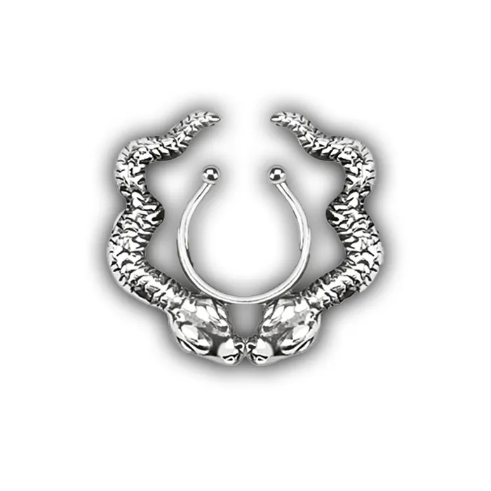 Earrings ShopSheAte Snakes Fake Nipple Rings