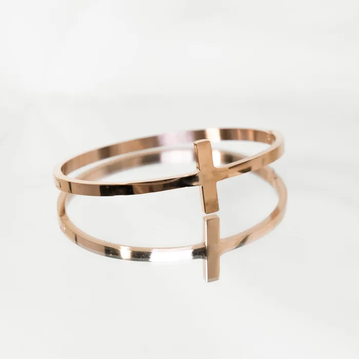 Forever Truth Bracelets With God All Things Cross Bangle Bracelet