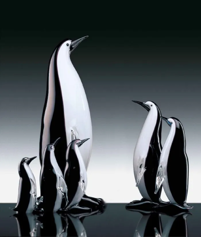 Formia International Earrings Murano Glass Penguin