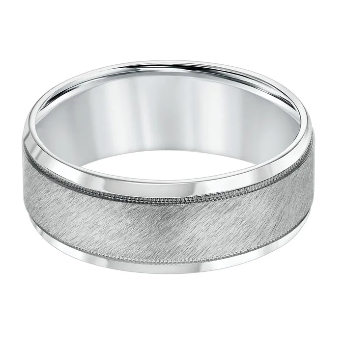 FREDERICK GOLDMAN Precious Metal No Stones Wedding Bands Men Rings